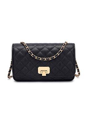 Quilted Crossbody Purse Designer Shoulder Bag with Chain Strap